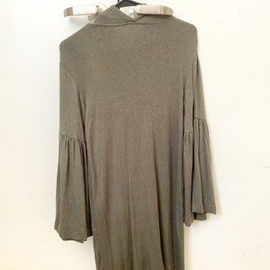 Loft Soft bell sleeves dress (Olive) XXS